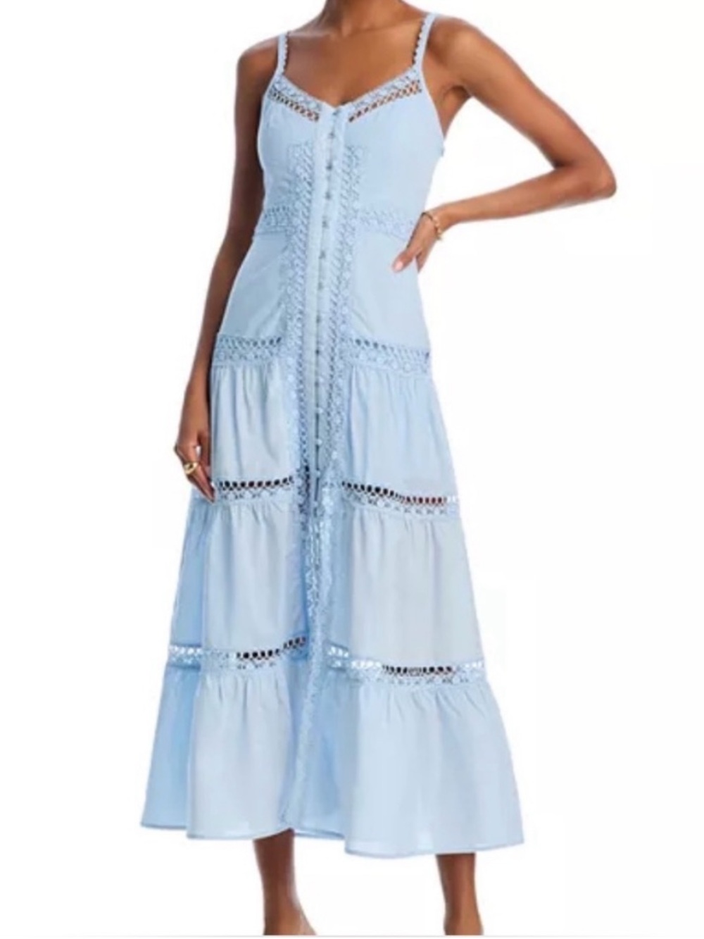 AQUA Lace Inset Mini Dress size small